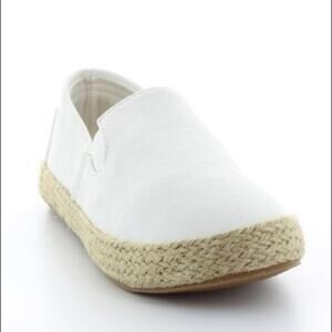 Seven white leather espadrille comfort shoes size 9